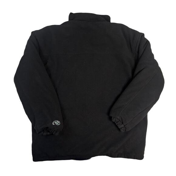 New york jets puffer jacket reversible fleece 90s vintage sz L - Picture 4 of 4